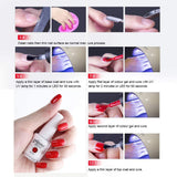 Vishine UV LED Nail Lamp Gel Polish Kit, 40W Gel Nail LED UV Light Base Top Coat 6 Gel Colors Professional Nail Art Manicure Tools