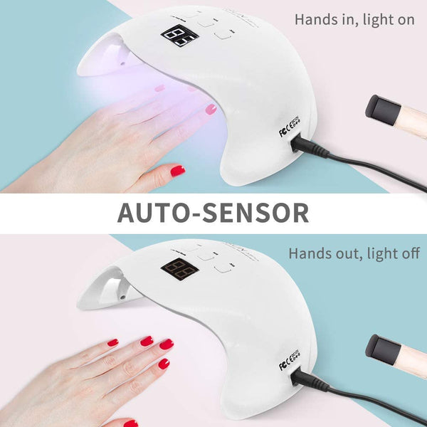 AmoVee Mini Nail Lamp 6W LED UV Nail Dryer for Gel Polish | Review | Demo |  First Impression - YouTube