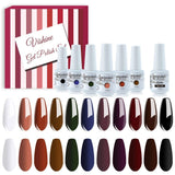 Vishine Fall-Winter Gel Nail Polish Kit 11 Colors Classic Series with Matt Top Coat , 8ml Each Manicure Gift Set