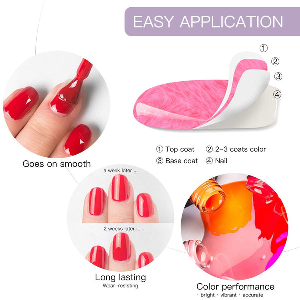 Buy Coslifestore Uv Lamp Dry Gel Nail Polish With Top Coat Base Coat - Semi  Permanent Nail Paints, Metallic Finish Pack Of 62, 15ml Online at Low  Prices in India - Amazon.in
